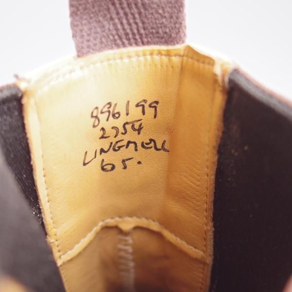 未使用★トリッカーズ SIZE 6【定価￥132,000-★エイコンアンティーク/2754/LINGMELL】サイドゴアブーツ/カーフ/薄茶/Tricker's★k793
