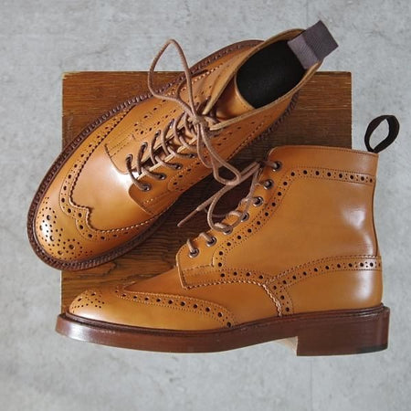 未使用★トリッカーズ SIZE 6【定価￥132,000-★STOW/エイコンアンティーク】5634/ストウ/カントリーブーツ/薄茶/メンズ/Tricker's★k794