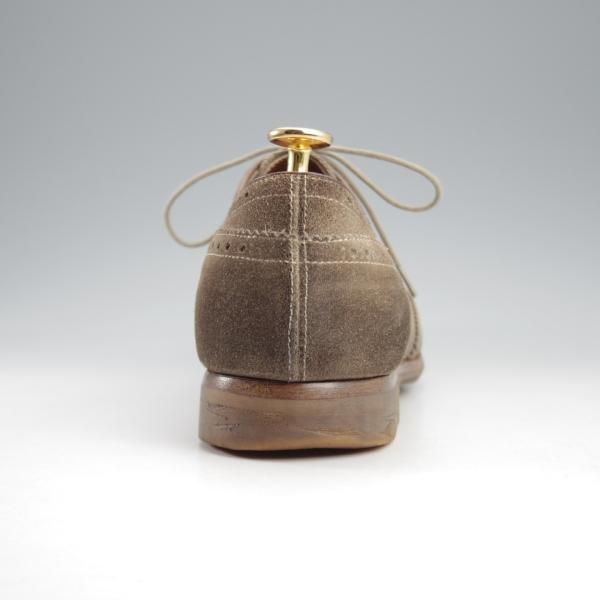 極上★チャーチ SIZE 8【貴重★ヴィンテージ加工/GRAFTON/グラフトン】フルブローグ/スエード/薄茶/メンズ/Church's★k795