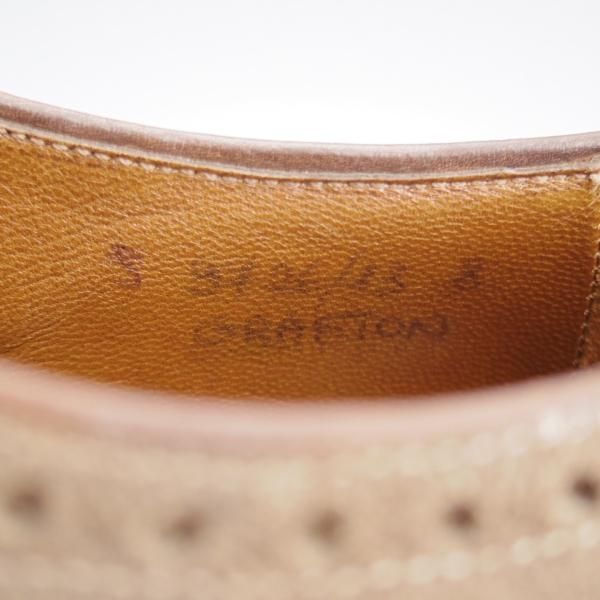 極上★チャーチ SIZE 8【貴重★ヴィンテージ加工/GRAFTON/グラフトン】フルブローグ/スエード/薄茶/メンズ/Church's★k795