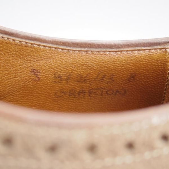 極上★チャーチ SIZE 8【貴重★ヴィンテージ加工/GRAFTON/グラフトン】フルブローグ/スエード/薄茶/メンズ/Church's★k795