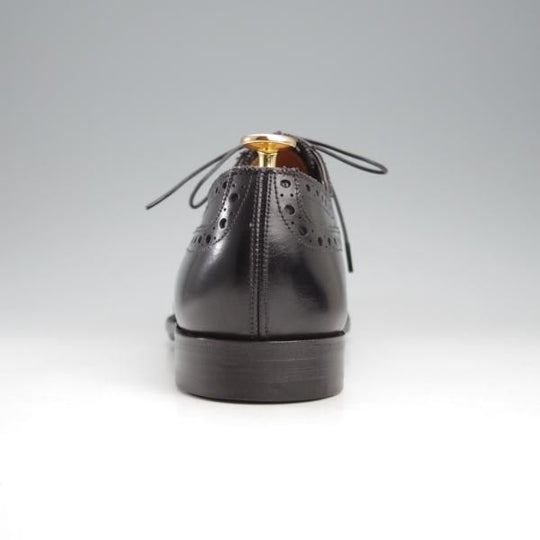 極美品★(英)グレンソン 7.5E【最上級★マスターピース/(英)New&Lingwood別注】ニュー&リングウッド/フルブローグ/黒/GRENSON★k796