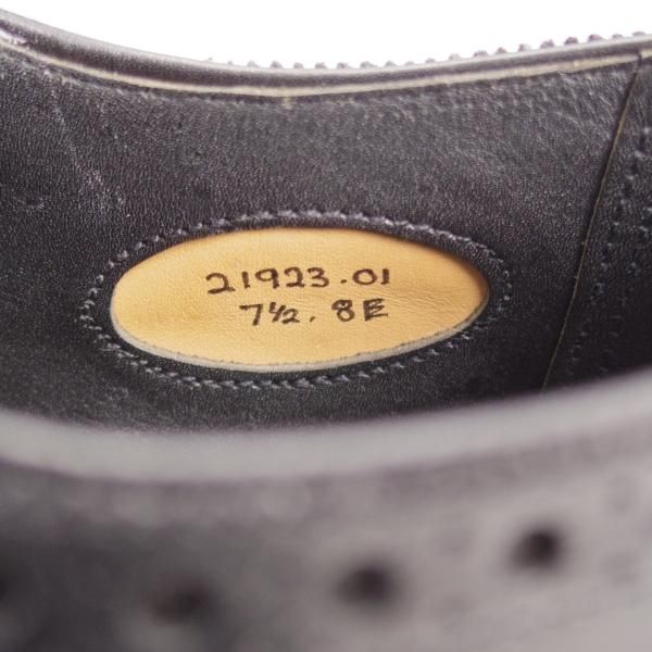 極美品★(英)グレンソン 7.5E【最上級★マスターピース/(英)New&Lingwood別注】ニュー&リングウッド/フルブローグ/黒/GRENSON★k796