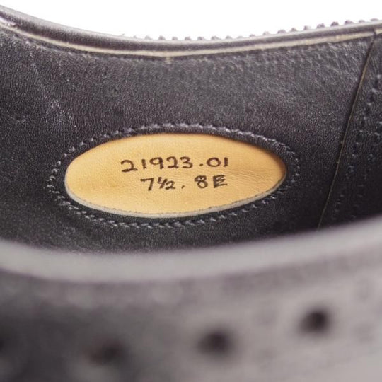 極美品★(英)グレンソン 7.5E【最上級★マスターピース/(英)New&Lingwood別注】ニュー&リングウッド/フルブローグ/黒/GRENSON★k796