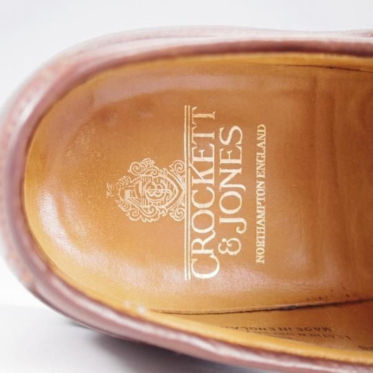 極上★クロケット&ジョーンズ 8.5E【ダイナイトソール仕様★SEDBERGH/ストレートチップ】325ラスト/WALNUT/メンズ/Crockett&Jones★k800