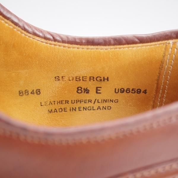 極上★クロケット&ジョーンズ 8.5E【ダイナイトソール仕様★SEDBERGH/ストレートチップ】325ラスト/WALNUT/メンズ/Crockett&Jones★k800