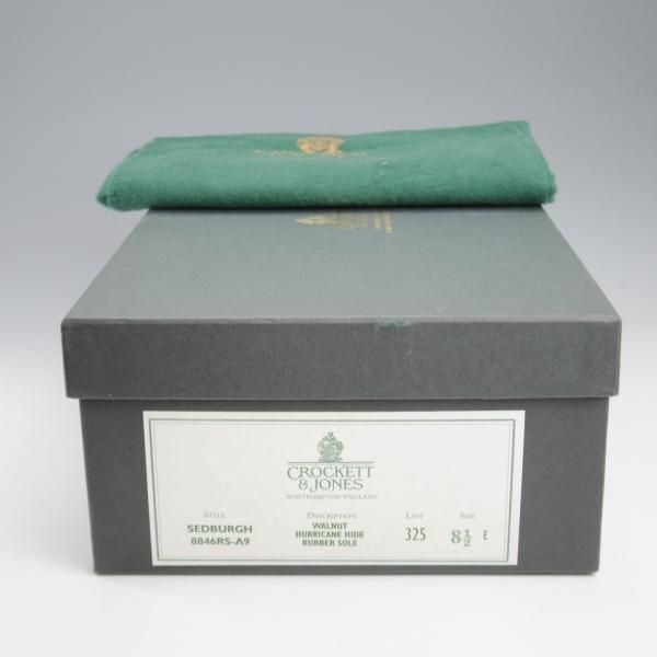 極上★クロケット&ジョーンズ 8.5E【ダイナイトソール仕様★SEDBERGH/ストレートチップ】325ラスト/WALNUT/メンズ/Crockett&Jones★k800