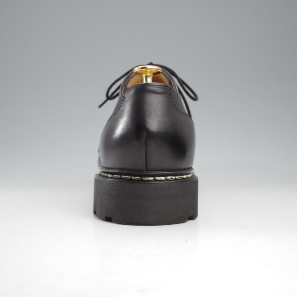 極美品★パラブーツ SIZE 10【定価￥96,800-★シャンボード/CHAMBORD】リスレザー/TEXソール/Uチップ/黒/メンズ/Paraboot★k802