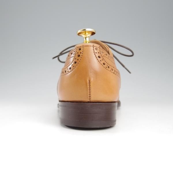未使用★トリッカーズ SIZE 6【現行定価10万円以上★セミブローグ/m6461】カーフ/1001/BURNISHED/薄茶/メンズ/Tricker's★k805