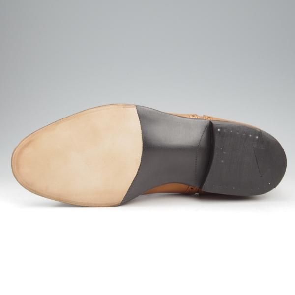 未使用★トリッカーズ SIZE 6【現行定価10万円以上★セミブローグ/m6461】カーフ/1001/BURNISHED/薄茶/メンズ/Tricker's★k805