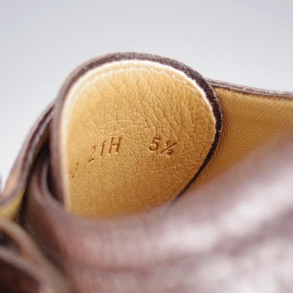極美品★パラブーツ SIZE 5.5【定価￥96,800-★ウィリアム/WILLIAM】マルシェソール/ダブルモンク/EBENE/濃茶/メンズ/Paraboot★k807