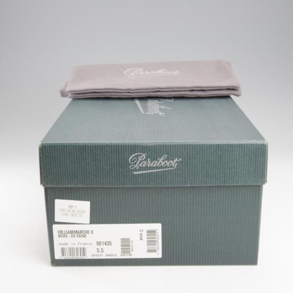 極美品★パラブーツ SIZE 5.5【定価￥96,800-★ウィリアム/WILLIAM】マルシェソール/ダブルモンク/EBENE/濃茶/メンズ/Paraboot★k807