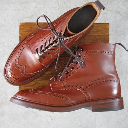 極美品★トリッカーズ SIZE 9【定価￥132,000-★ダイナイトソール仕様/STOW/マロンアンティーク】5634/カントリーブーツ/Tricker's★k808