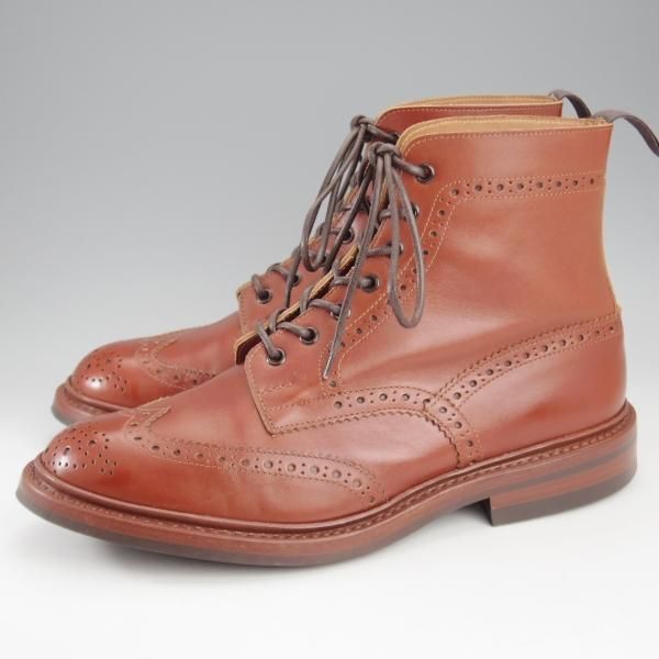 極美品★トリッカーズ SIZE 9【定価￥132,000-★ダイナイトソール仕様/STOW/マロンアンティーク】5634/カントリーブーツ/Tricker's★k808