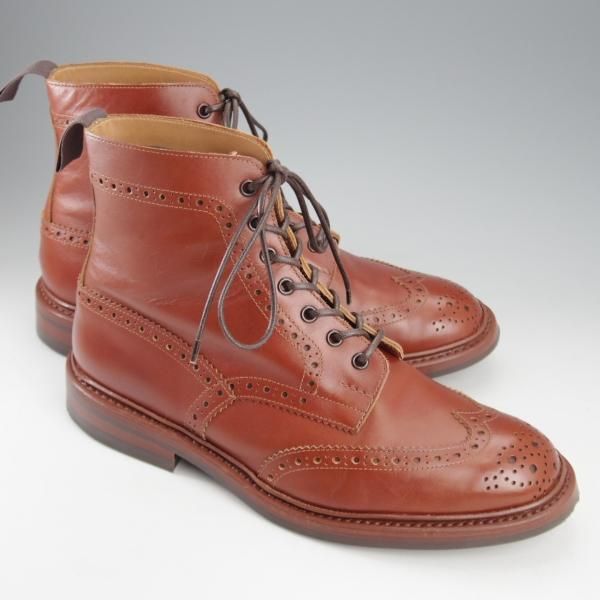 極美品★トリッカーズ SIZE 9【定価￥132,000-★ダイナイトソール仕様/STOW/マロンアンティーク】5634/カントリーブーツ/Tricker's★k808