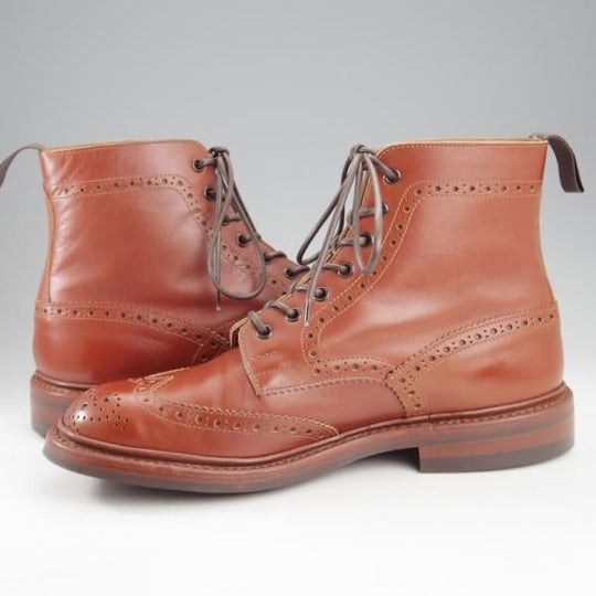 極美品★トリッカーズ SIZE 9【定価￥132,000-★ダイナイトソール仕様/STOW/マロンアンティーク】5634/カントリーブーツ/Tricker's★k808