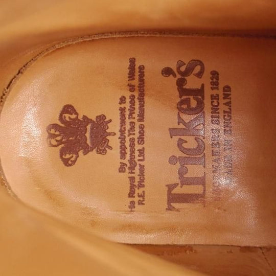 極美品★トリッカーズ SIZE 9【定価￥132,000-★ダイナイトソール仕様/STOW/マロンアンティーク】5634/カントリーブーツ/Tricker's★k808