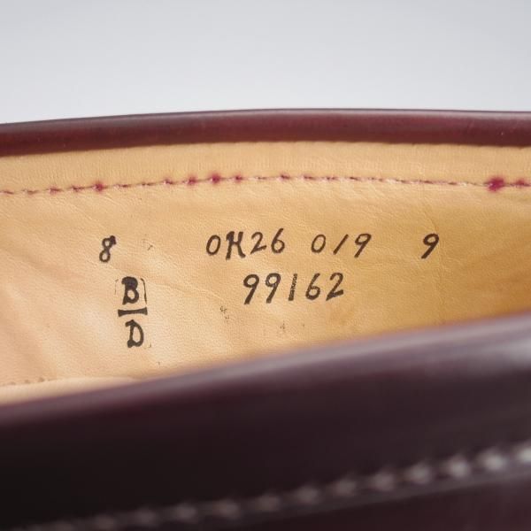 未使用★オールデン 8D【定価￥188,100-★コードバン仕様/99162】ヴァンラスト/コインローファー/赤茶/#8/バンラスト/メンズ/ALDEN★k809