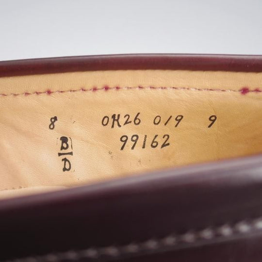 未使用★オールデン 8D【定価￥188,100-★コードバン仕様/99162】ヴァンラスト/コインローファー/赤茶/#8/バンラスト/メンズ/ALDEN★k809