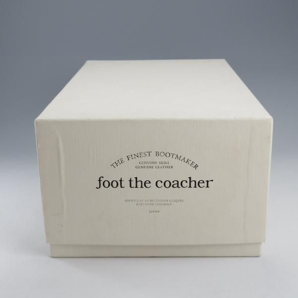 未使用★フットザコーチャー SIZE 27【定価￥49,500-★GERMAN HOLE-CUT/プレーントゥ】スエード/濃茶/メンズ/foot the coacher★k849