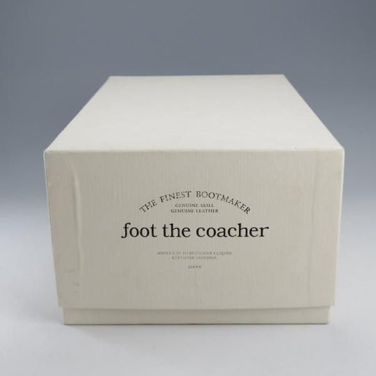 未使用★フットザコーチャー SIZE 27【定価￥49,500-★GERMAN HOLE-CUT/プレーントゥ】スエード/濃茶/メンズ/foot the coacher★k849