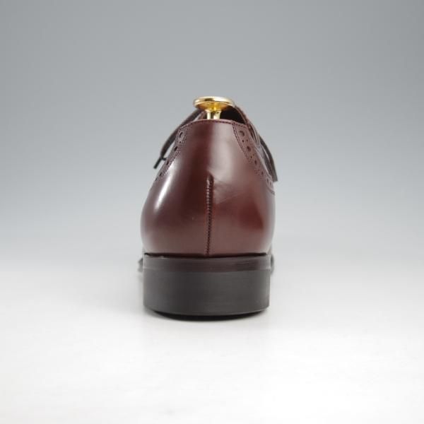 未使用★フットザコーチャー SIZE 27【定価￥70,400-★SEMI BROGUE SHOES/セミブローグ】ポリッシュレザー/濃茶/foot the coacher★k850