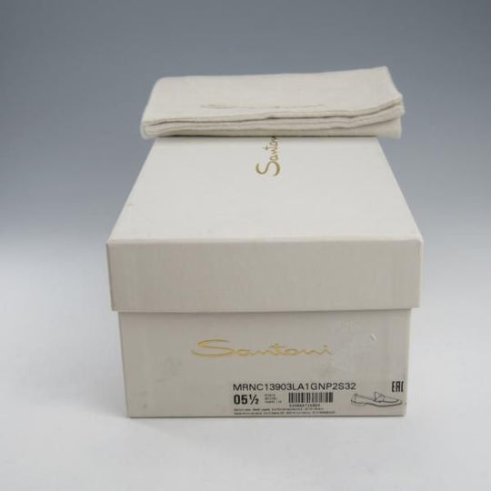 極美品★(伊)サントーニ SIZE 5.5【★コインローファー/13903】カーフ/濃茶/メンズ/Santoni★k852