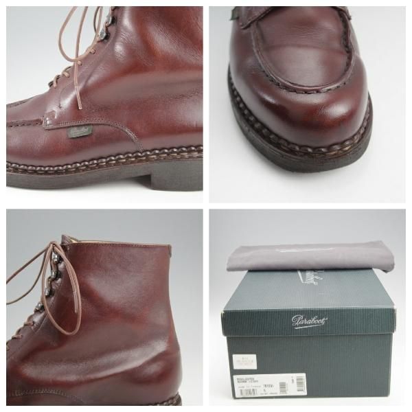 ★パラブーツ SIZE 6【定価￥104,500-★ブーツ仕様のシャンボード/BEAULIEU】リスレザー/カフェ/濃茶/メンズ/Paraboot★k853