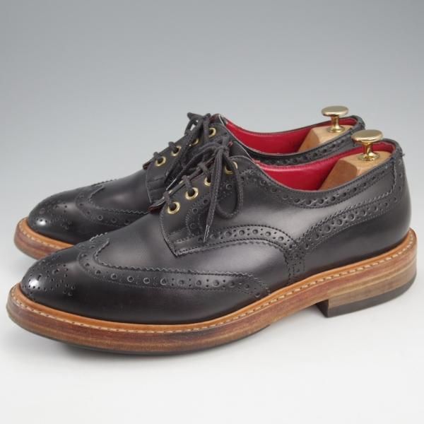 極上★トリッカーズ SIZE 8.5【定価￥121,000-★BOURTON/バートン】M5633/カントリーシューズ/ボックスカーフ/黒/短靴/Tricker's★k855
