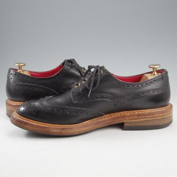 極上★トリッカーズ SIZE 8.5【定価￥121,000-★BOURTON/バートン】M5633/カントリーシューズ/ボックスカーフ/黒/短靴/Tricker's★k855