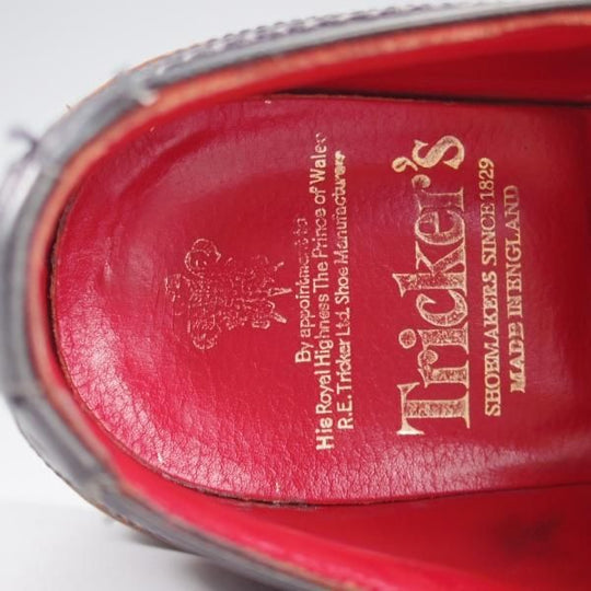 極上★トリッカーズ SIZE 8.5【定価￥121,000-★BOURTON/バートン】M5633/カントリーシューズ/ボックスカーフ/黒/短靴/Tricker's★k855