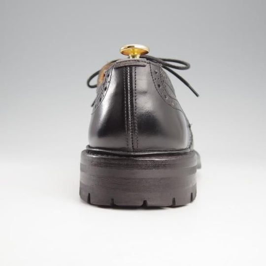極上★トリッカーズ SIZE 8.5【バートン同系モデル★コマンドソール/M6518/カントリーシューズ】黒/フルブローグ/メンズ/Tricker's★k857