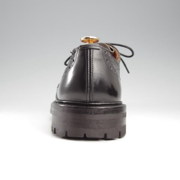 極上★トリッカーズ SIZE 8.5【バートン同系モデル★コマンドソール/M6518/カントリーシューズ】黒/フルブローグ/メンズ/Tricker's★k857