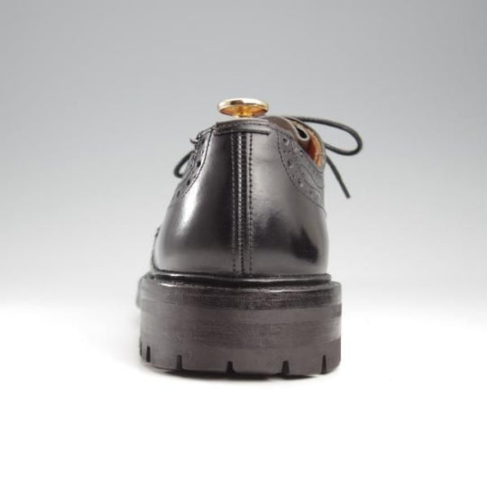 極上★トリッカーズ SIZE 8.5【バートン同系モデル★コマンドソール/M6518/カントリーシューズ】黒/フルブローグ/メンズ/Tricker's★k857