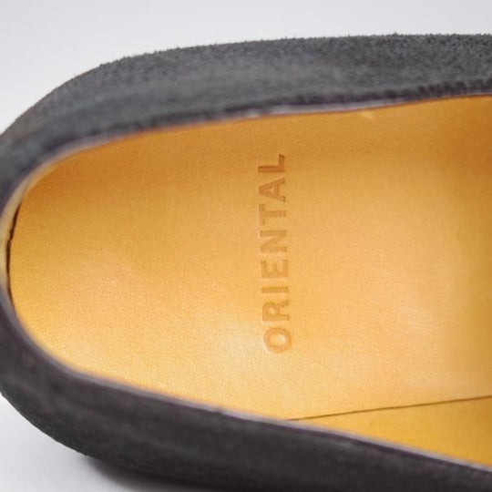 ほぼ未使用★Oriental/オリエンタル SIZE 5.5【モデル定価￥45,100-★ダイナイトソール仕様/JOSEPH】モンクストラップ/スエード/黒★k858