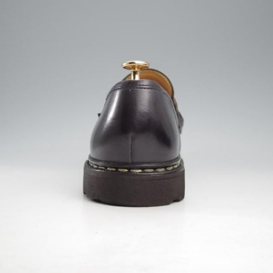 極美品★パラブーツ SIZE 8【定価￥94,600-★ランス/REIMS】コインローファー/リスレザー/NUIT/紺/メンズ/Paraboot★k860