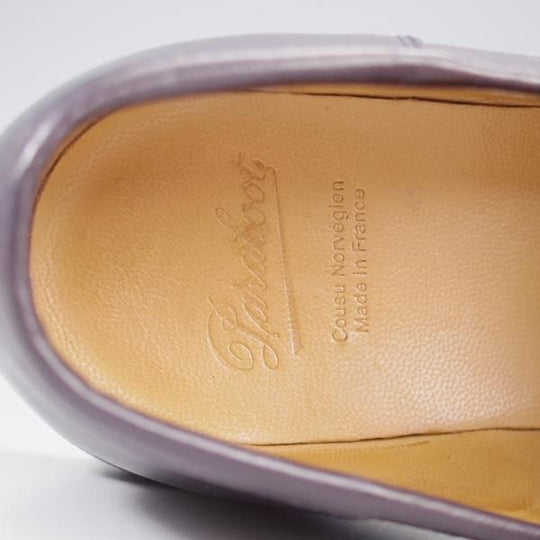 極美品★パラブーツ SIZE 8【定価￥94,600-★ランス/REIMS】コインローファー/リスレザー/NUIT/紺/メンズ/Paraboot★k860