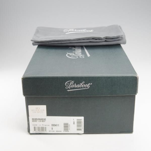 極美品★パラブーツ SIZE 8【定価￥94,600-★ランス/REIMS】コインローファー/リスレザー/NUIT/紺/メンズ/Paraboot★k860