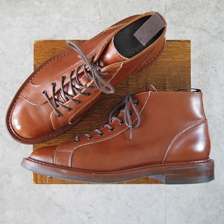 極上★トリッカーズ SIZE 8.5【定価￥132,000-★ダイナイトソール/モンキーブーツ】M6077/マロンアンティーク/茶/Tricker's★k861
