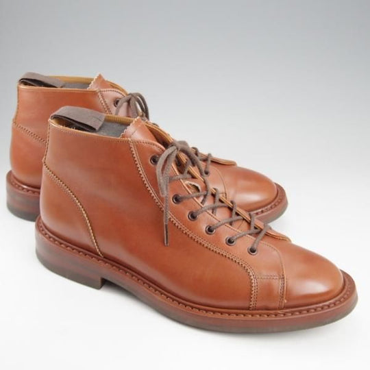 極上★トリッカーズ SIZE 8.5【定価￥132,000-★ダイナイトソール/モンキーブーツ】M6077/マロンアンティーク/茶/Tricker's★k861