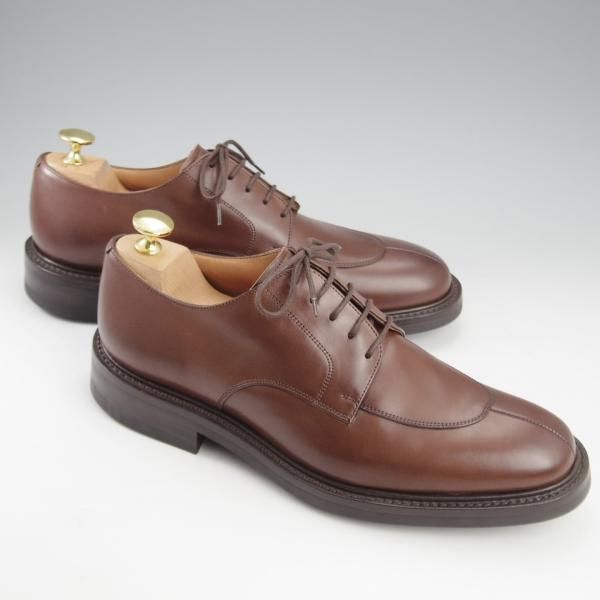 未使用★チャーチ 60F/UK6【貴重★100ラスト/ダイナイトソール仕様/CARNE】Uチップ/ネバダカーフ/濃茶/メンズ/Church's★k863