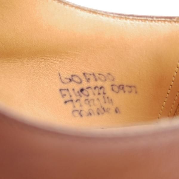 未使用★チャーチ 60F/UK6【貴重★100ラスト/ダイナイトソール仕様/CARNE】Uチップ/ネバダカーフ/濃茶/メンズ/Church's★k863