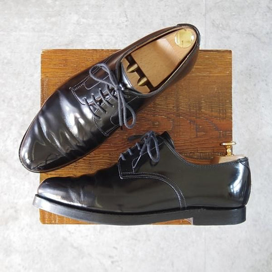 ★クロケット&ジョーンズ 6.5F【貴重★(東欧)ALT WIEN別注/プレーントゥ/BACH】343ラスト/キャバレリーカーフ/黒/Crockett&Jones★k865