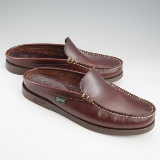 極美品★パラブーツ SIZE 5.5【定価￥34,100-★BAHAMAS/バハマ】ミュール/スリッポン/リスレザー/AMERICA/濃茶/メンズ/Paraboot★k868