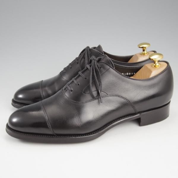 極美品★三陽山長 SIZE 6【定価￥91,300-★友二郎/R2010ラスト】ストレートチップ/カーフ/黒/メンズ/TOMOJIRO/Sanyo Yamacho★k871