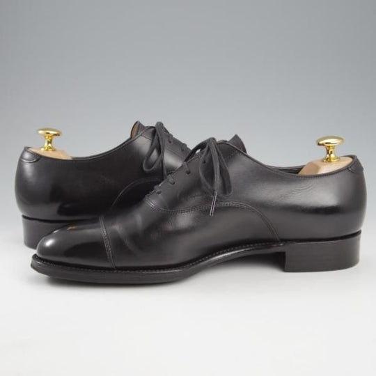 極美品★三陽山長 SIZE 6【定価￥91,300-★友二郎/R2010ラスト】ストレートチップ/カーフ/黒/メンズ/TOMOJIRO/Sanyo Yamacho★k871