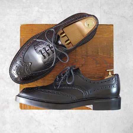 極上★トリッカーズ SIZE 6【定価￥121,000-★バートン同系モデル/KESWICK】7302/カントリーシューズ/短靴/黒/メンズ/Tricker's★k872