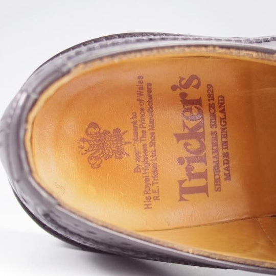 極上★トリッカーズ SIZE 6【定価￥121,000-★バートン同系モデル/KESWICK】7302/カントリーシューズ/短靴/黒/メンズ/Tricker's★k872
