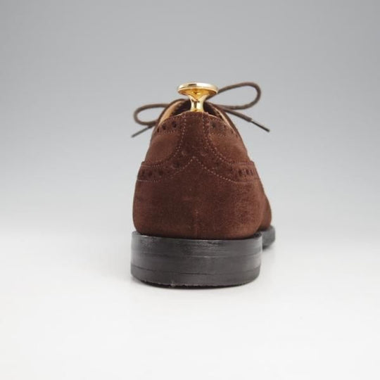 極上★チャーチ 70F/UK7【定価￥176,000-★ディプロマット/DIPLOMAT】173ラスト/セミブローグ/スエード/濃茶/メンズ/Church's★k873