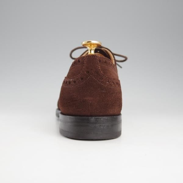 極上★チャーチ 70F/UK7【定価￥176,000-★ディプロマット/DIPLOMAT】173ラスト/セミブローグ/スエード/濃茶/メンズ/Church's★k873